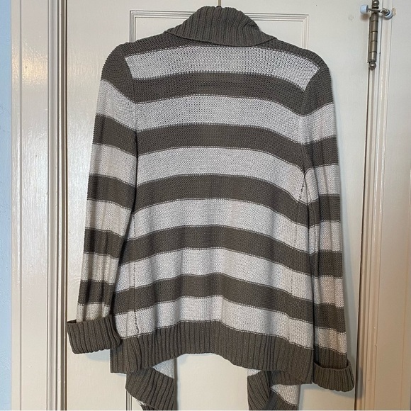 INC International Concepts Cardigan Nautical Breton Stripes Metallic Thread Sz L - Picture 3 of 6